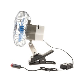 Wentylator chrom z klipsem 24V 6''