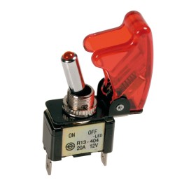 Przełącznik czerwony podświetlany 12/24V 20 AMP