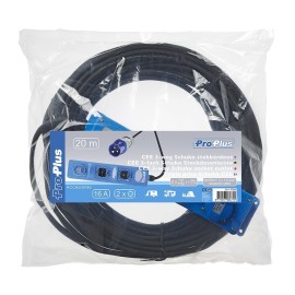 Przedłużacz 20m Gniazdo 3- drożne CEE  2xSchuko + 1x2-USB