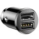 Baseus mini ładowarka samochodwa szybka 2xUSB 3.1A