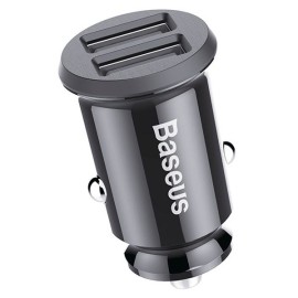 Baseus mini ładowarka samochodwa szybka 2xUSB 3.1A