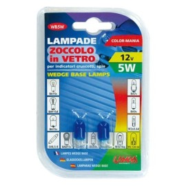 Żarówka W5W 5W  W2,1x9,5d niebieska 2 sztuki